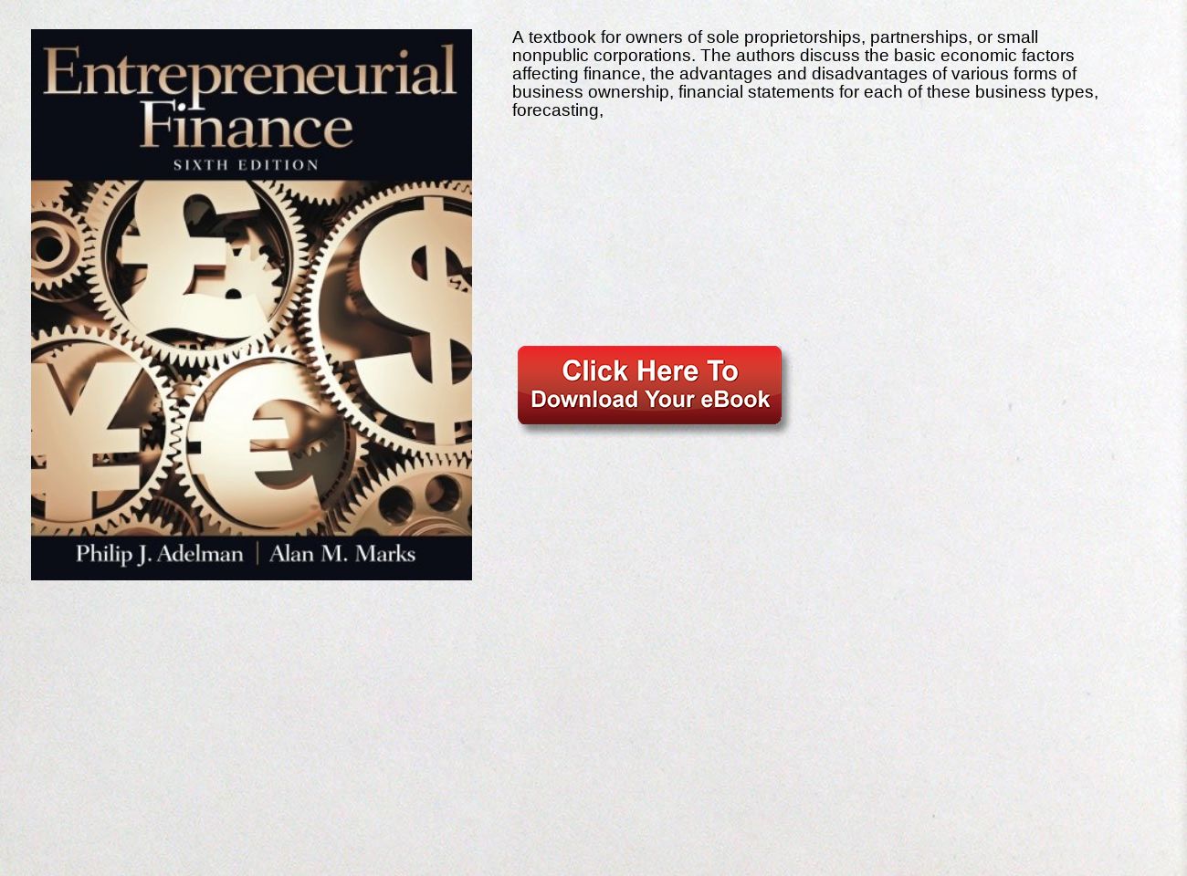 Entrepreneurial Finance 6th Edition Pdf Free